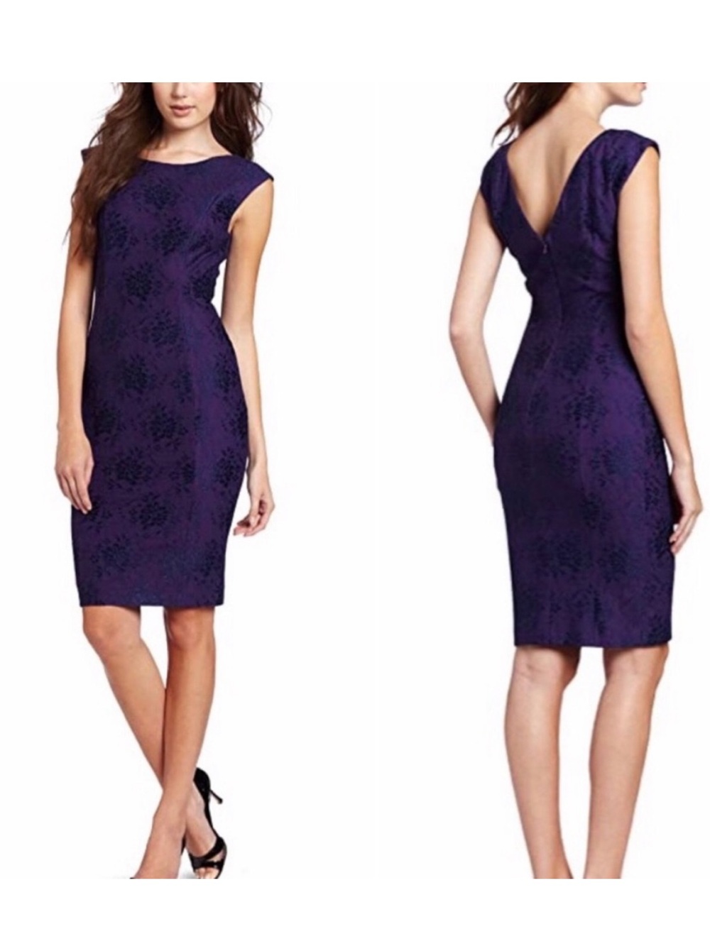 French Connection Lace Sheath Dress Purple
Navy Sleeveless Cocktail Size 8